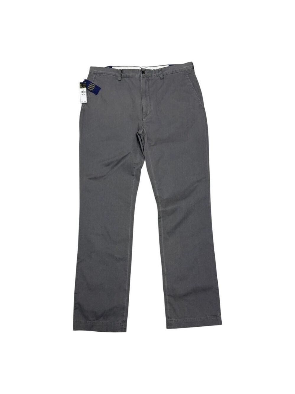 NWT - POLO RALPH LAUREN Gray Business Casual Classic Designer Chino Pants 38x36